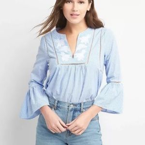 Gap blue striped shirt